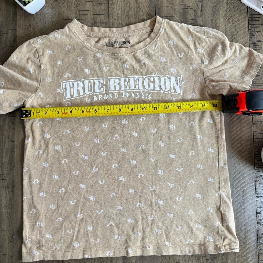 True Religion Beige Graphic Tee - Picture 6 of 7